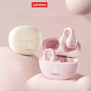 Lenovo | Lenovo LP25 Bluetooth 5.4 Headphones Ear Clip Sport Wireless Headset Long Battery Life Noise Reduction Earphones HD Mic Call