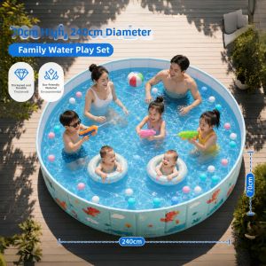 CHEORLIAN | Folding Baby and Kids Swimming Pool 1m Depth
