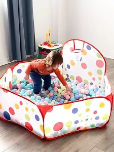 เต้นเด็กบ้านบอล ชุดลายเดียวย์ สีด้าน สำหรับเด็ก ตาข่ายนิรภัย บ้าน บอล เปียกสินค้า การซื้อขายสำหรับเด็ก บอลพับได้