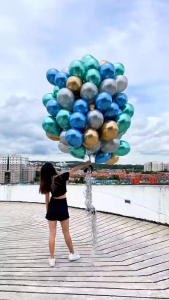 12 inch Birthday Balloon | Latex Balloon Decoration| Metallic Pastel for Party Supplies
