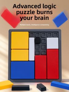 Childrens Logic Puzzle Intelligence Block Positioning Thinking Training Building Blocks Tabletop Game Interactive Educational Toy