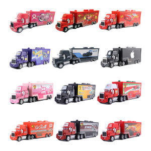 Takara Tomy | Disney Pixar Cars Movie Lightning McQueen Truck Cargo Trailer Toy Collectible Disney Truck Model Car Kids Birthday Gifts Toys