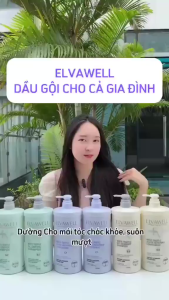 Dầu Gội Xả Phục Hồi Giảm Gàu Rụng ELVAWELL - ELW 500ML - 1000ML