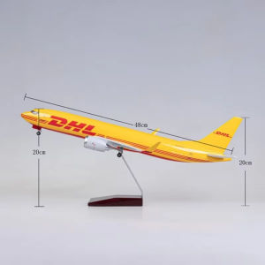 1:80 Scale Model Plane B737-800 DHL Airplane Resin Aircraft Model kids toys for boys Souvenir Plane Toy Collected Gift