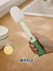 3-in-1 Multi-Functional Long Handle Cleaning Brush with Sponge for Home Kitchen