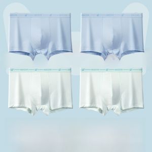 MiiOW | Quần lót nam Ice Silk mùa hè mỏng lưới thoáng khí quần đùi cạp cao cho bé trai phát triển quần lót nam trẻ em