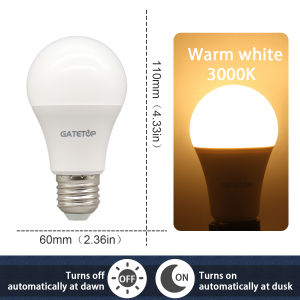 1pcs Led Bulb Light Sensor Control Bulb AC 220V 110V 10W E27 B22  Dusk to Dawn Light Bulb for The Entrance of Underground Garage