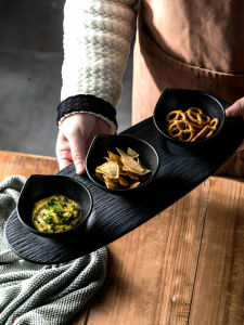 Delicate Bar Snack Plate Commercial Small Food Combination Dish Fine Cold Dish Sauce Bowl Plate Ceramic Kitchen Utensils