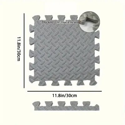 16 Piece Fitness Yoga Mat Soft EVA Foam Puzzle Mat Non Slip Interlocking Gym Mat Protective Mat for Fitness Equipment
