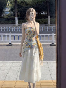 CHANGTONG | Vintage Irregular Two-piece Outfit Summer