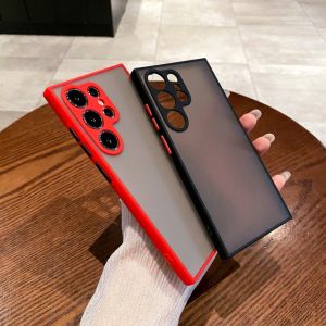 Luxury Shockproof Matte Transparent Phone Case For Samsung S26 Ultra S25 S24 Plus S23 FE S22 S21 S20 Soft Silicone Funda Cover