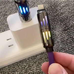 LED 4 trong 1 cáp USB đa chức năng Cáp sạc siêu nhanh cho Máy Tính Bảng di động PD 240W dài 2m