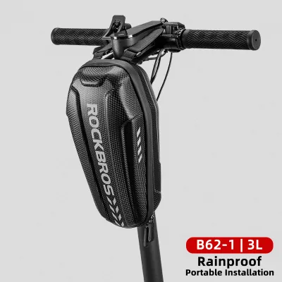 RockBros | ROCKBROS Hard Shell Front Frame Scooter Hanging Bag Waterproof MTB Road Bike Folding Bag Multifunctional Electric Bicycle Bag