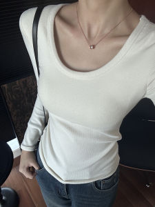 Áo Sơ Mi Lót Lông Cừu ME Home Yang MEQA5161 Áo Lót Dài Tay Cổ Tròn Thường Ngày Thoải Mái Ôm Vừa Vặn Giữ Ấm Mặc Trong