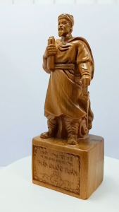 [ Woosilver ] Tượng Gỗ Ngọc Am Trần Quốc Tuấn – Hưng Đạo Đại Vương