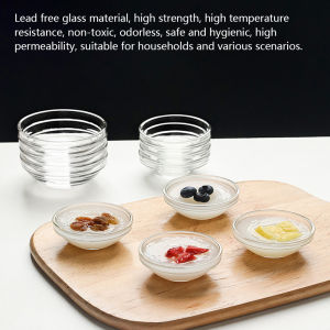 Mini Glass Bowl Multi-Purpose Heat Resistant Food Dessert Salad Snacks Pudding Container Cups For Household Restaurant Cafe Use