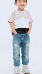 Otsky Kaos Anak Polos Triple Colour Cotton Combed 30s Fashion