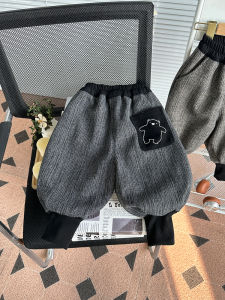 Quần Dài Ấm Áp Cho Bé Trai Mùa Thu Đông Quần Dài Cotton Thoải Mái Cạp Cao Quần Dài Cotton Cho Trẻ Em