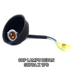 Cop Lampu Depan SUPRA X - Pitingan / Fitting / Soket Dop Depan HONDA SUPRA X 100cc (karet Besar)