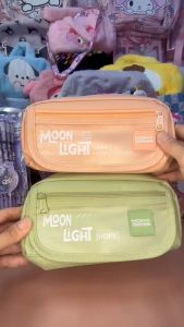 MOKA Moon Light Macaron Large Capacity Korean Style Pencil Pensil Case storage