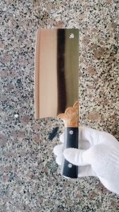 Dao thái mỏng chất liệu thép 4Cr413 không rỉ cán ốp hoa văn DT02 dao thái thịt dao thái rau dao thái mỏng