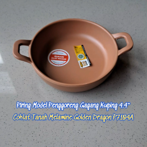 Piring Sambel Kecil Model Penggoreng Gagang Kuping 4.4" Melamine Cookware Series - Golden Dragon P7104A