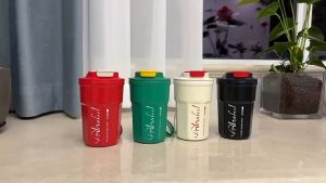 (SG Seller) 316 Coffee Thermos Cup Portable Simple Stainless Steel Vaccum Flask Thermal Cups Hot and Cold Environmental Protection Insulated Cup