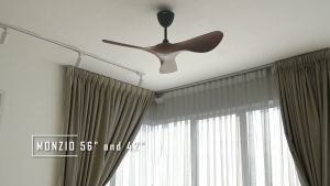 DEKA+ MONZIO 42" 56 3 Blades 24 Speed with RemoteControl DC Ceiling Fan Magnesium/White/ Walnut/ Pinewood Kipas Siling