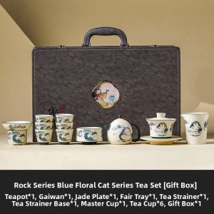 JISU | Luxury Porcelain Tea Set Teacup for Special Occasions Gift Box