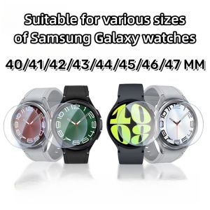2PCS Tempered Glass Film For Samsung Galaxy Watch 6 Classic 5 Pro 4 Classic 3 40mm 41mm 42mm 43mm 44mm 45mm 46mm 47mm Full Coverage Screen Protector 9H HD Protective Glass Film For Samsung Galaxy Watch 6 5 Pro Accessories