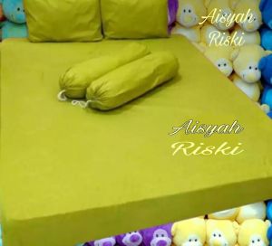 (Gratis ongkir)Sprei Polos Embos//Ukuran 200x200/180x200/160x200/120x200/100x200cm//sprei bahan katun halus dispenser Polymicro Tidak Luntur dan tebal