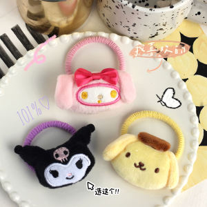 Spring Style: Cute Colorful Rope Sanrio Character Hair Ties & Plush Hair Accessories Cartoon Doll Headbands Fashionable Hairbands