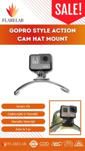 Flarelab GoPro Style Action Cam Hat Mount: A Hands-Free Recording Solution