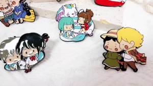 Bandai | Ghim Cài Áo Anime Kawaii Nhân Vật Hoạt Hình Nhật Bản Huy Hiệu Kim Loại Thẩm Mỹ Quà Tặng Cho Người Hâm Mộ Tuổi Teen