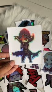 Stiker Hologram Shadow Garden ukuran 9 cm