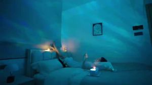 2026 Water Ripple Aroma Diffuser 7 Color 3D Flame Effect with Rotating Wave Projection 3 Timers Quiet Humidifier for Bedroom