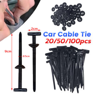 Vacaka Universal Car Nylon Cable Tie Buckle Black Self-Locking Plastic Wire Ties 20/50/100PCS