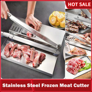 ⭐️【Local Warehouse+COD】⭐Manual daging Slicer Cutter Bacon Slicer daging lembu dan daging kambing Roll Slicer mesin pengeringan daging beku untuk komersil rumah tangga