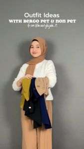 BERGO HALIMAH BEAUTY HIJAB TANPA PED TANPA TALI BAHAN JERSEY PREMIUM TERBARU KERUDUNG IKKA MEMEI
