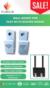 Flarelab WALL MOUNT Wi-Fi Router modem with free 3M/ Screw with tox screw "Router wall mount with 3M adhesive" "Modem wall mount with free 3M adhesive and screws"