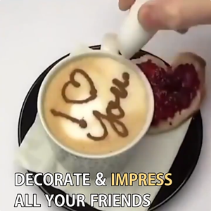 Electrical Latte Art Pen for Coffee Cake Spice Pen Cake Decoration Pen Coffee Carving Pen Baking Pastry Tools Coffee Decor