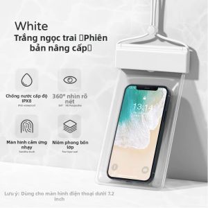 Túi Chống Nước Cho Điện Thoại Di Động Có Thể Chạm Màn Hình Khi Bơi Lội Chụp Ảnh Dưới Nước Dây Đeo Cổ Chống Thấm Nước Chống Nước