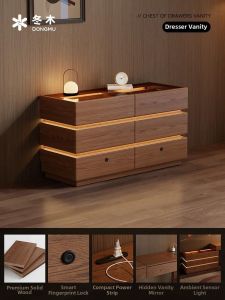 DONGMU | Flap Design Luxury Vanity Desk Solid Wood