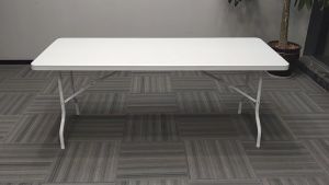 6 Rectangle Folding Table HDPE Table Top Plastic Folding Plastic Table Outdoor Dinning Table