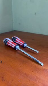 Obeng Bolak Balik Amerika Plus dan Minus 2in1 Gagang Karet Kualitas TERBAIK dan TERMURAH