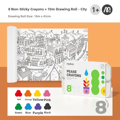 MiDeer | Washable Non-sticky Childrens Crayons