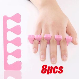 2/8 cái ngón tay màu hồng Splitter Nail Art ngón chân separators ngón tay Foots Sponge gel mềm UV dụng cụ làm đẹp đánh bóng chăm sóc móng tay móng chân/DIY dụng cụ vẽ móng/chuyên nghiệp Phụ kiện làm móng tay