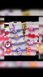 5pcs/card Children Cute Cartoon Hair Tie Girl High Elastic Ponytail Rubber Band Hair Accessories for Kids