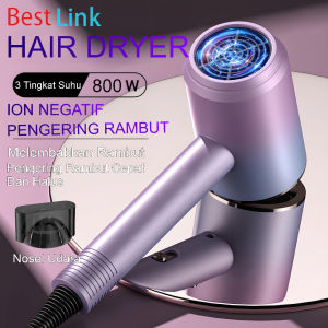 Hair Dryer Pengering Rambut Hair Care Blu Ray Ion Keringkan Rambutmu dengan Hair Dryer Profesional 800W 3 Suhu Ion Negatif Pengering Rambut
