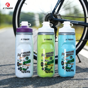 X-TIGER Insulated Cycling Water Bottle 620ml Cold/Hot Thermos Squeeze Bottle for MTB Road Bicycle Portable Sports Bike Cup